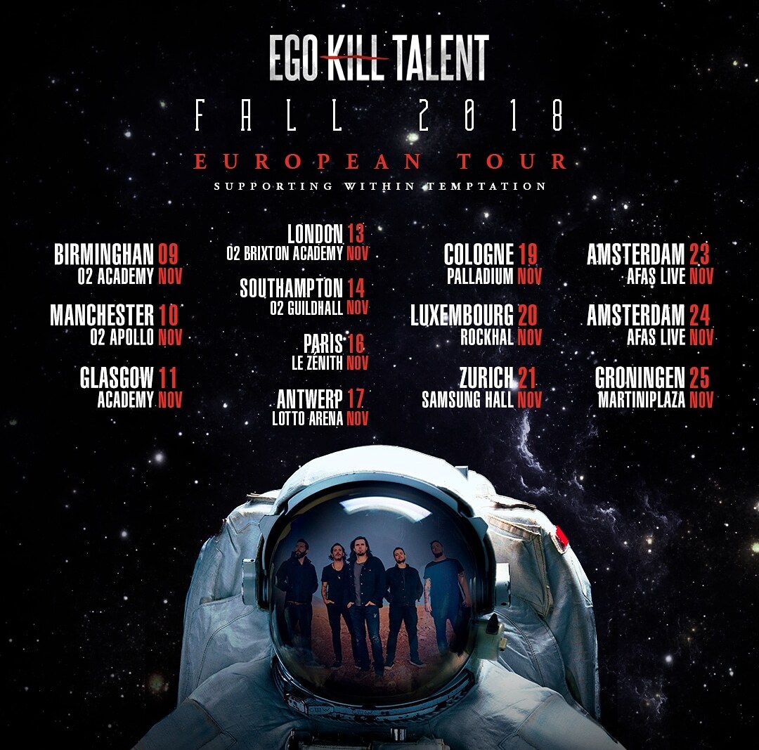 Ego kill talent starts European tour today!