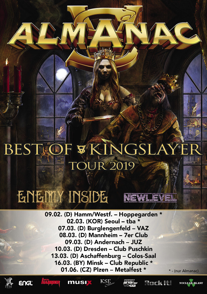 Almanac  to announce headliner tour 2019
