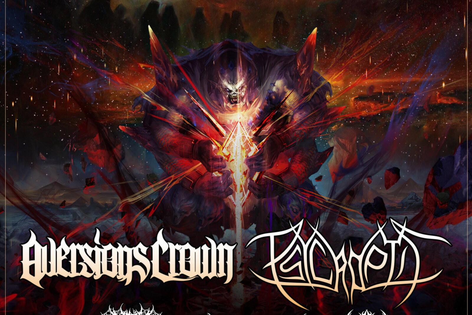 Aversions Crown  announce European co-headline tour with PSYCROPTIC