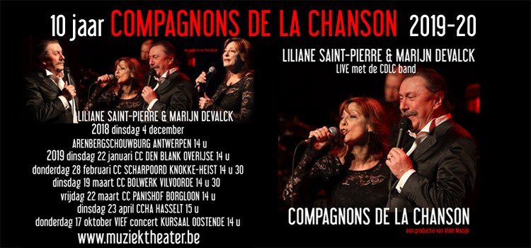 10 jaar Compagnons De La Chanson start op 4 december in Arenberg