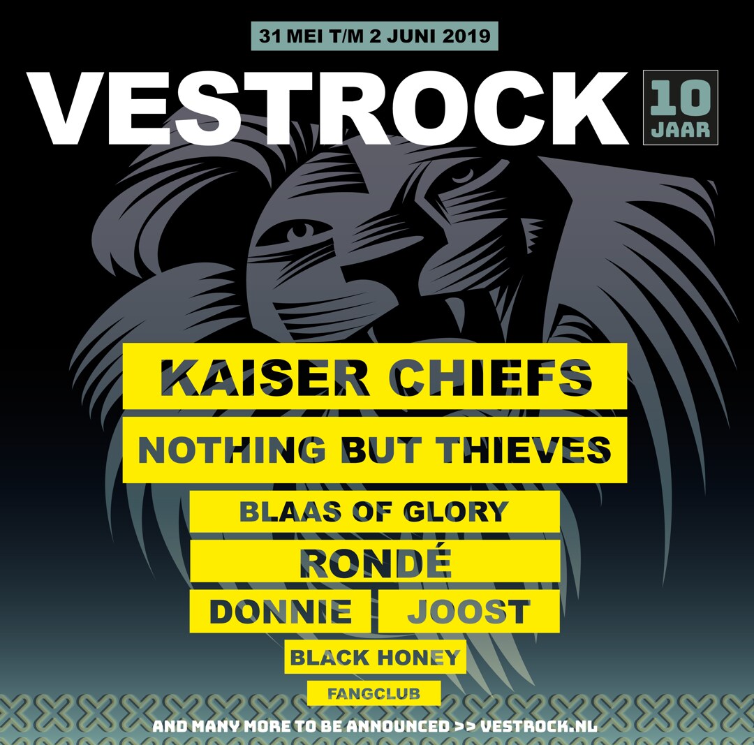 Kaiser Chiefs en zes andere nieuwe namen op tiende editie Vestrock