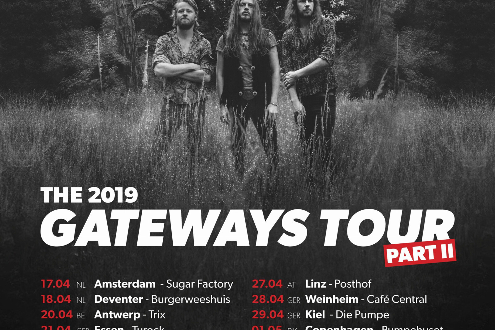 The Vintage Caravan  announce second leg of "Gateways" European tour for April & May 2019!