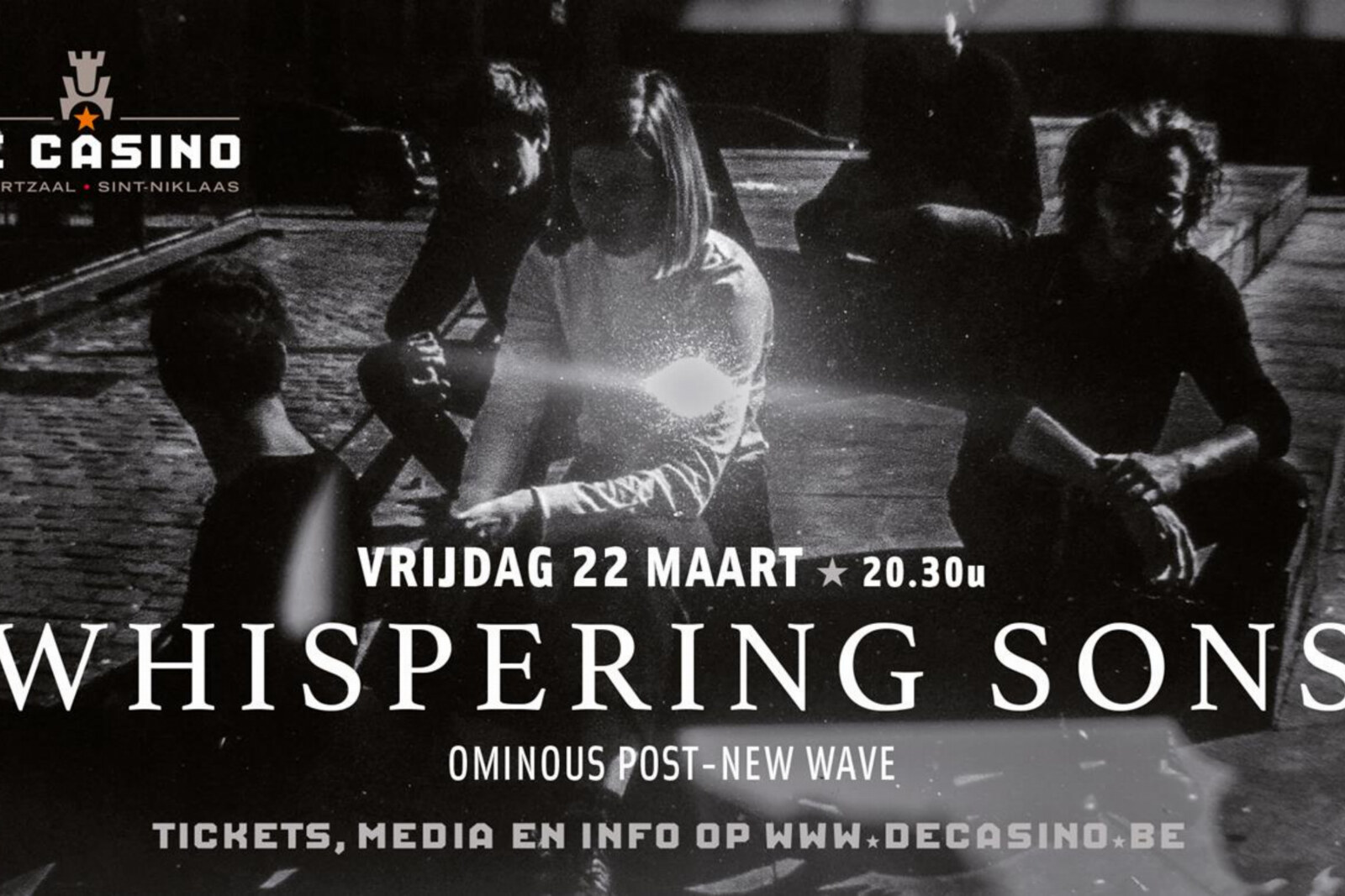Whispering Sons komt naar De Casino