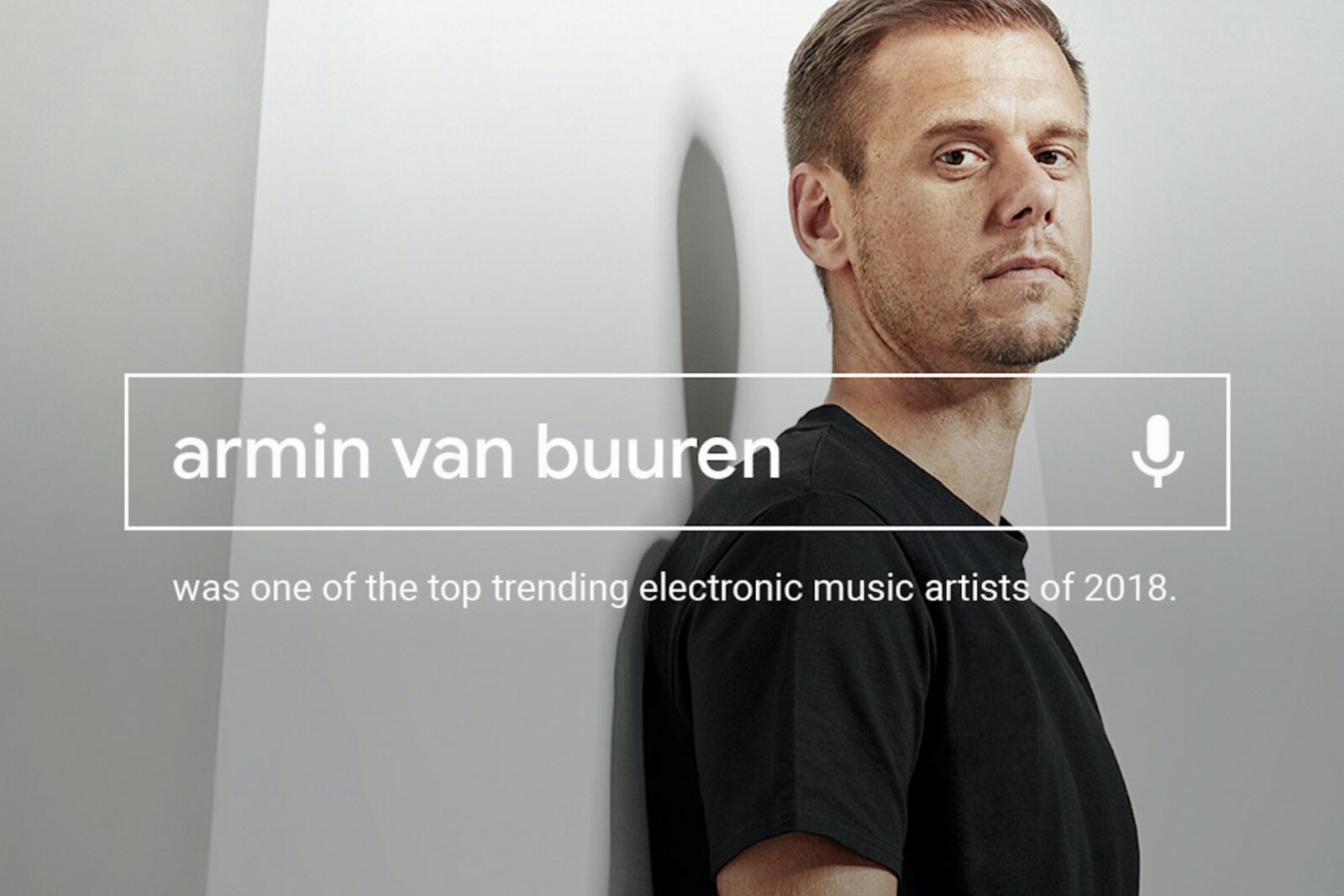 Google announces Armin van Buuren is one of 2018's top 5 most searched names in electronic music
