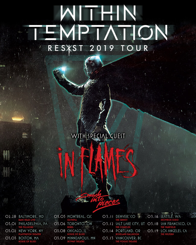 Smash Into Pieces tour with Within Temptation and In Flames!