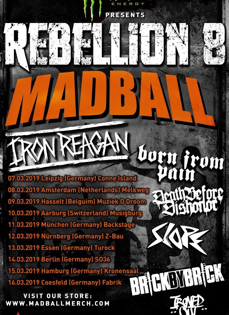 Madball announce 'Rebellion 8' tour through Europe!