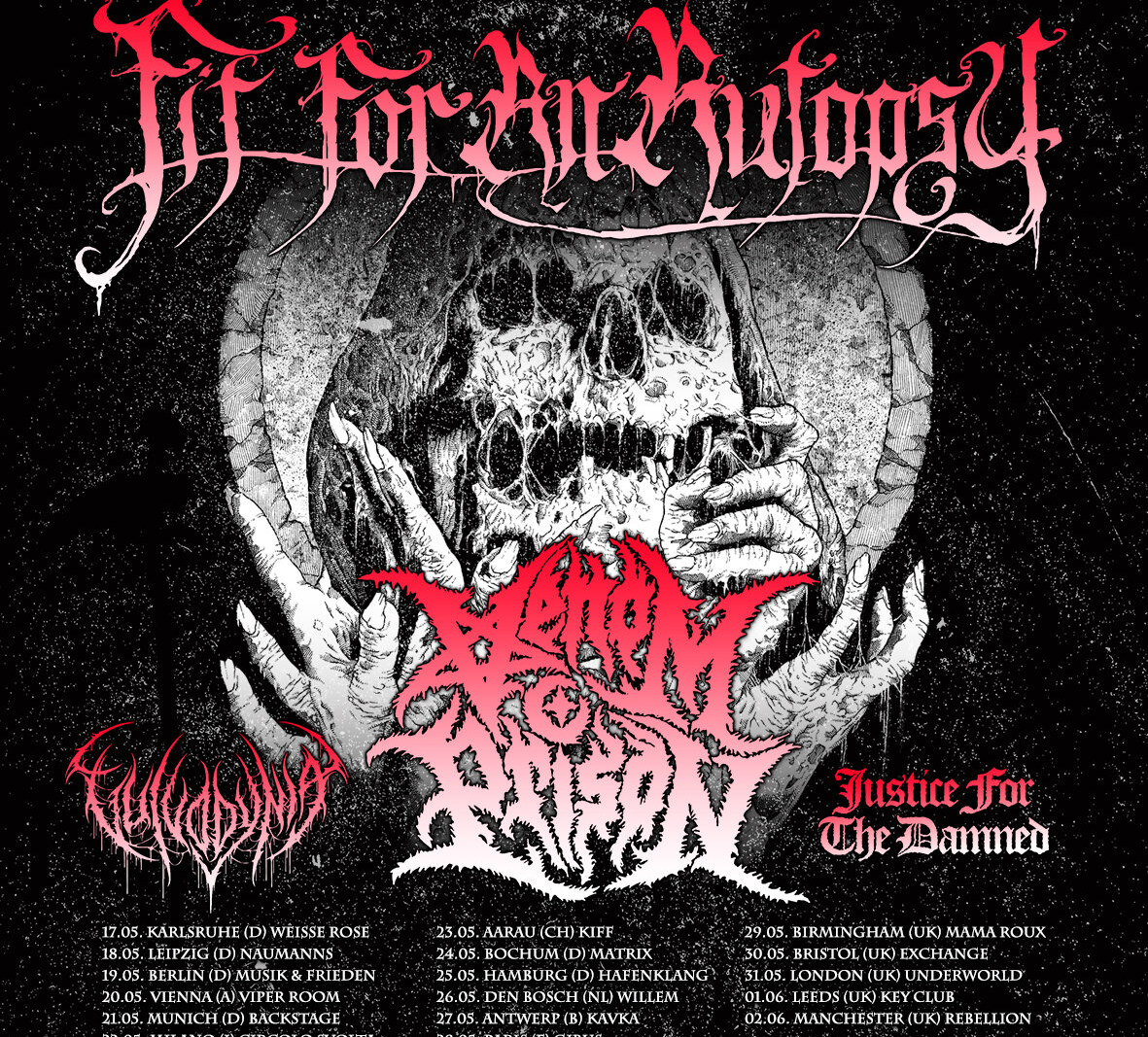 Venom Prison  announce UK & Europe tour with Fit For An Autopsy