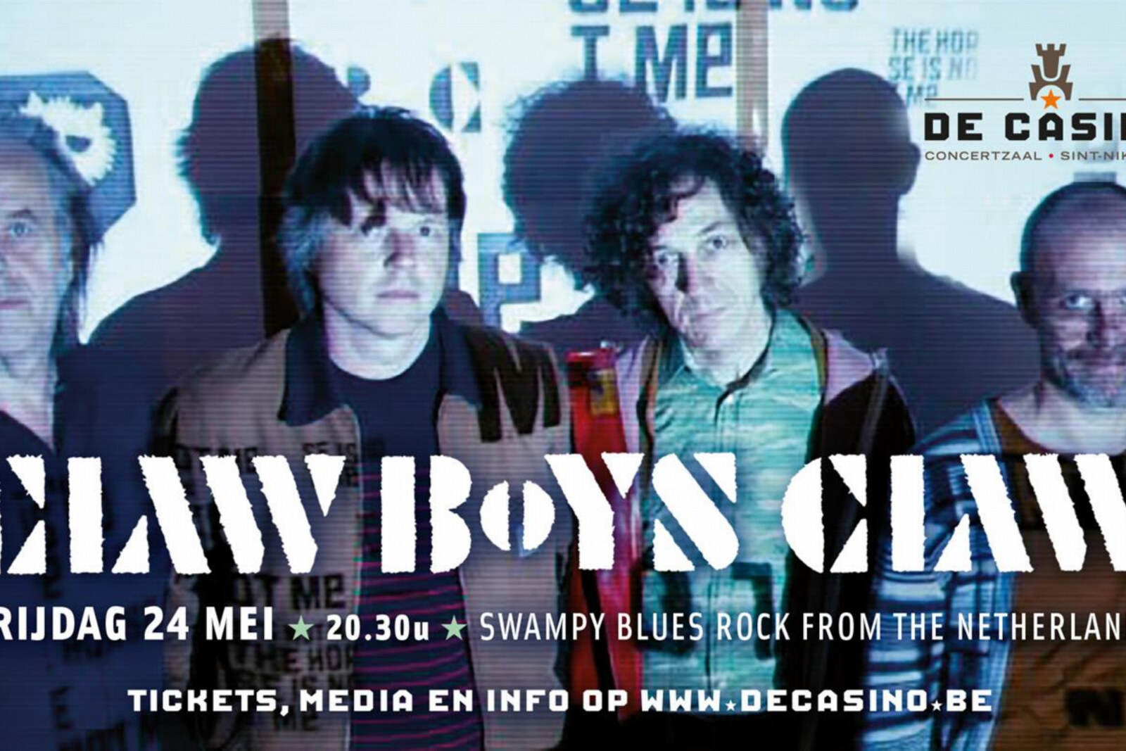 Claw Boys Claw komt naar de Casino