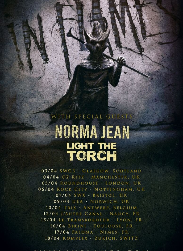 Light The Torch  to support In Flames on European tour