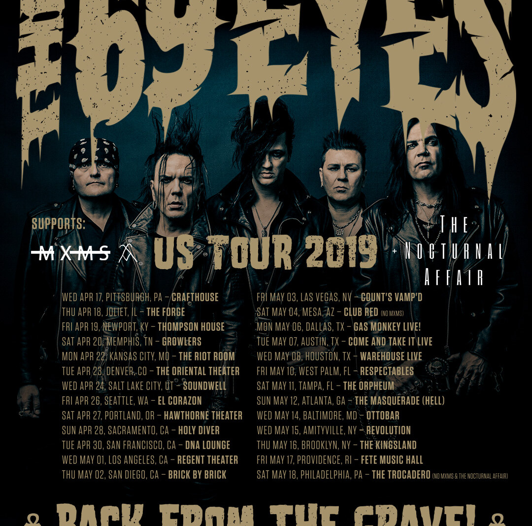 The 69 Eyes announce first U.S. tour in a decade
