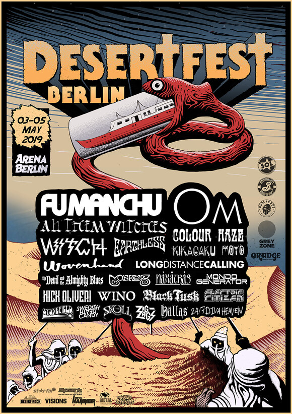 Desertfest Berlin announces Monkey3 , The Scull, Black Tusk, Electric Citizen and Stonefield