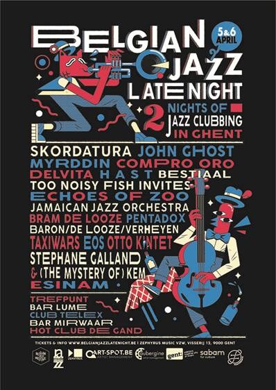 Line-up van eerste editie Belgian Jazz Late Night (5 & 6 april 2019) compleet