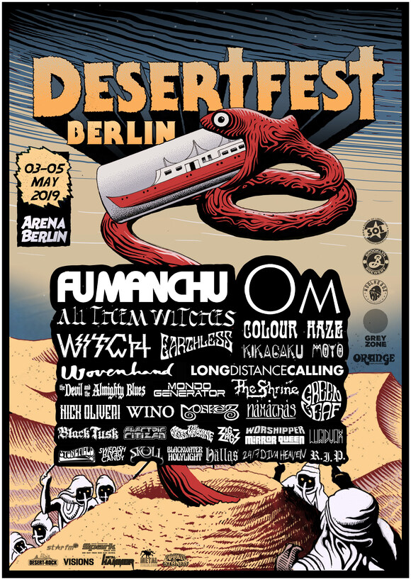 Desertfest Berlijn 2019 annouces The Shrine , Greenleaf , The Great Machine ,Lucidvox