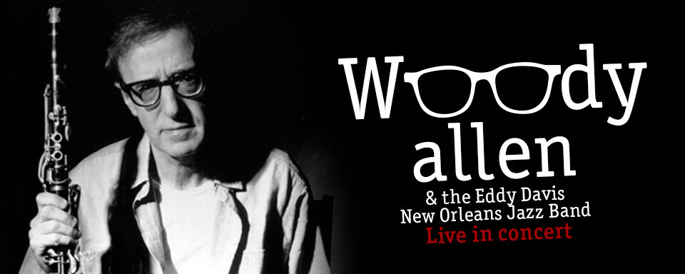 Woody Allen & The Eddy Davis New Orleans Jazz Band op zaterdag 22 juni in BOZAR, Brussel