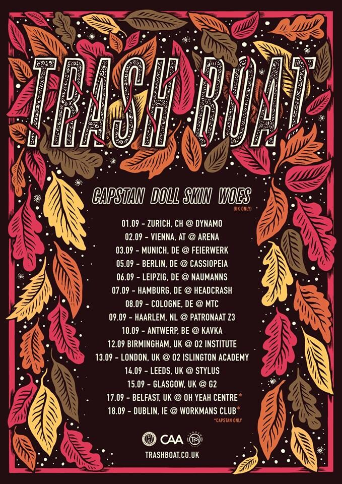 Trash Boat Announce European Headline Tour With Support By Woes