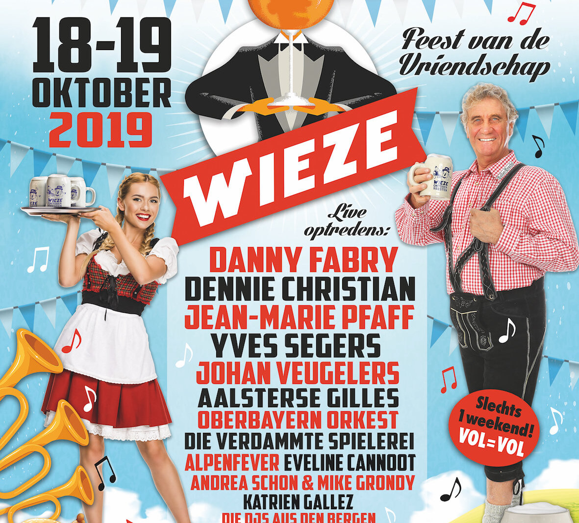 Legendarische Wieze Oktoberfeesten keren na succesvolle herlancering terug op 18 en 19 oktober 2019