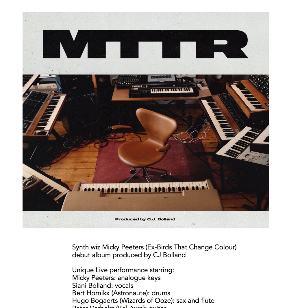 MTTR - Debutalbum produced by CJ Bolland
