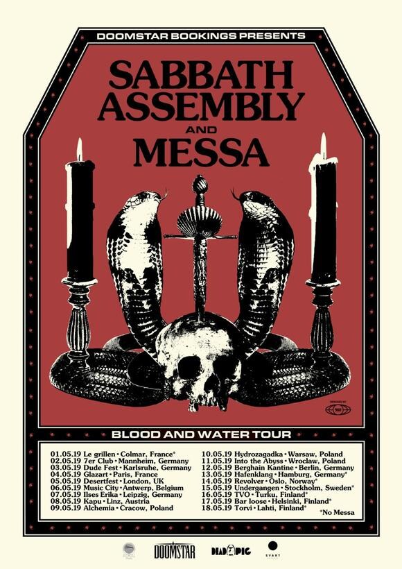 Sabbath Assembly  announce European tour dates with MESSA