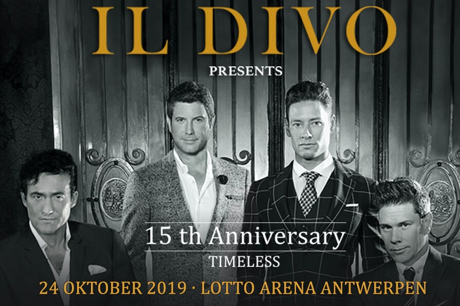 Il Divo komt op 24 oktober in de Lotto Arena in Antwerpen