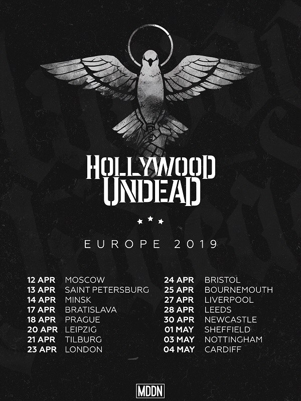 Hollywood Undead On Tour in Europe In April || Stream Their Latest EP 'PSALMS Now!