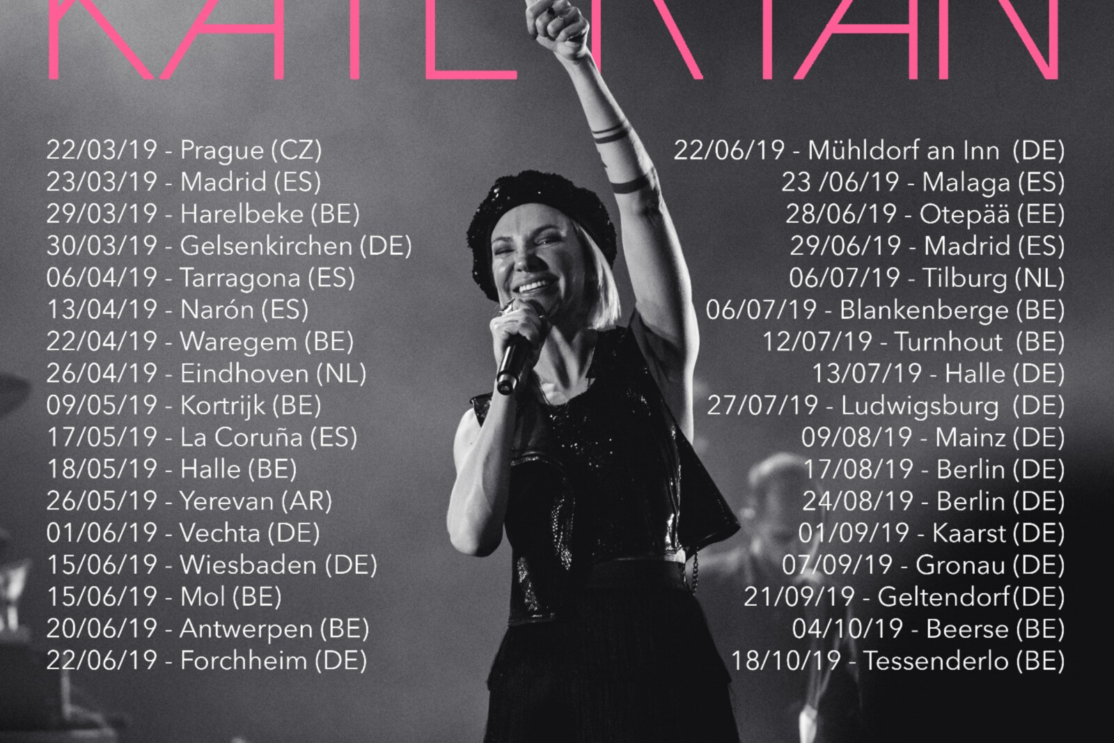 Kate Ryan staat als enige Belgische op 'Die 90er Live' en treedt op voor 200.000 Duitsers!  
