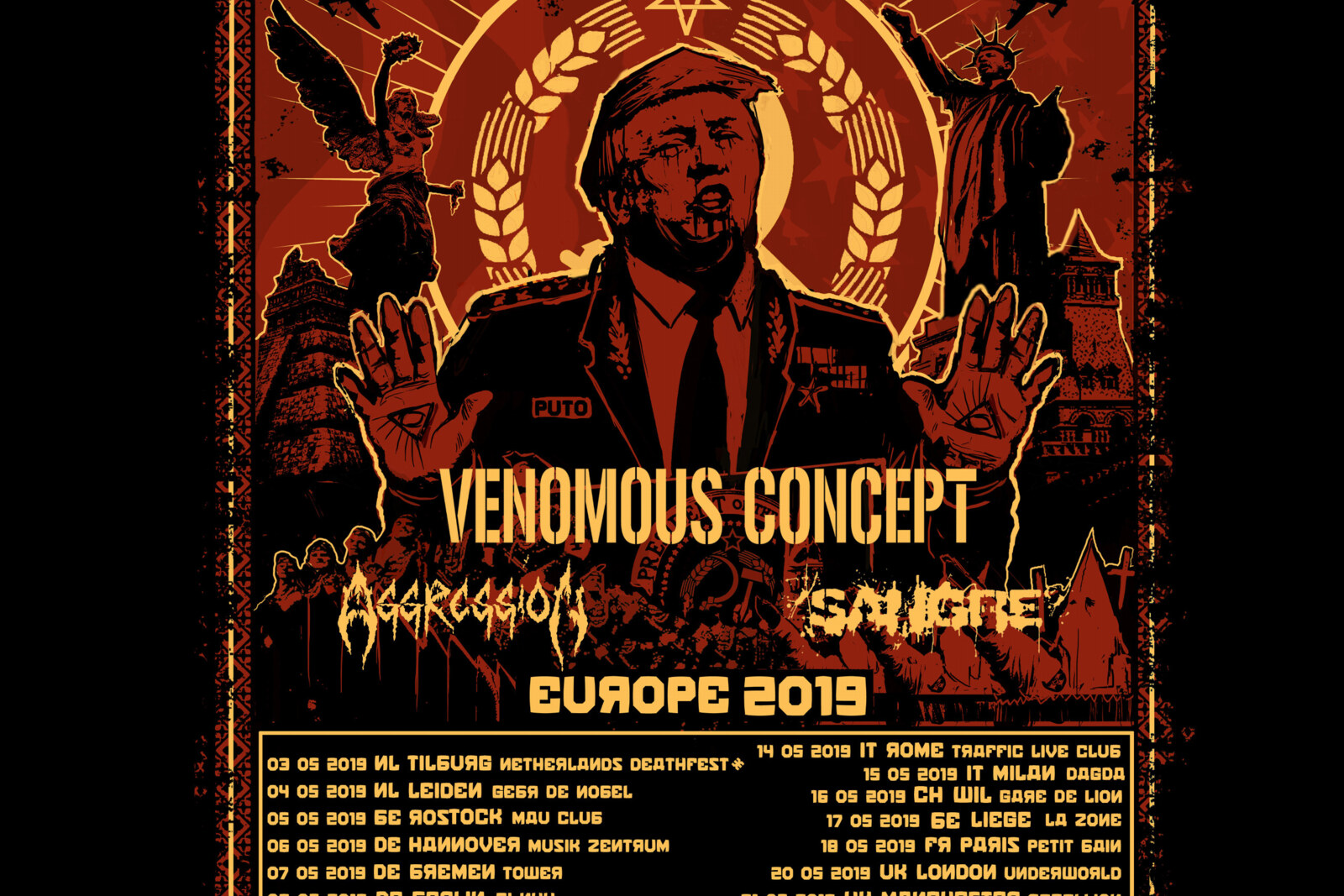 Brujeria announce final EU/UK tour routing for May 2019!