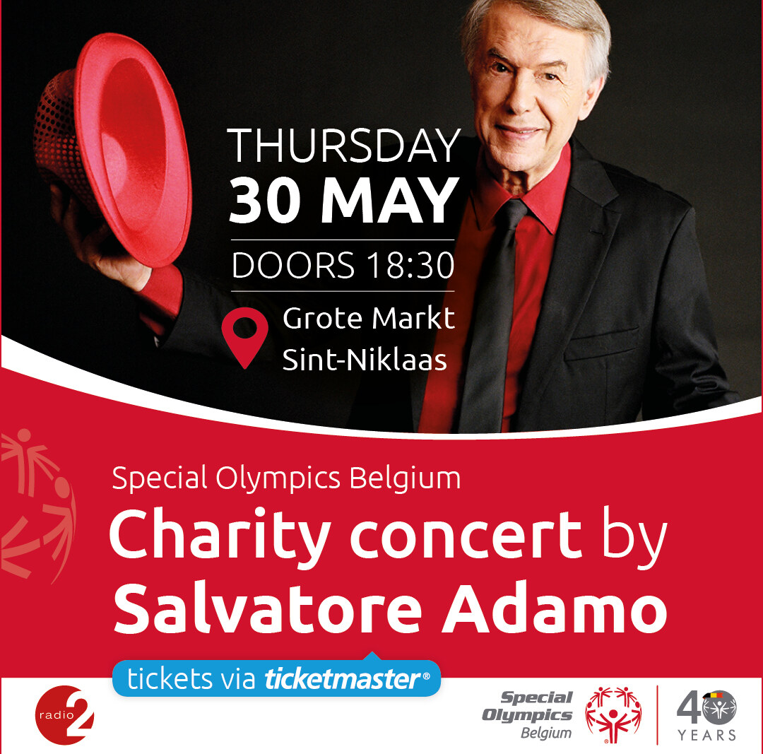 benefietconcert met Salvatore Adamo ter ere van 40ste verjaardag Special Olympics Belgium