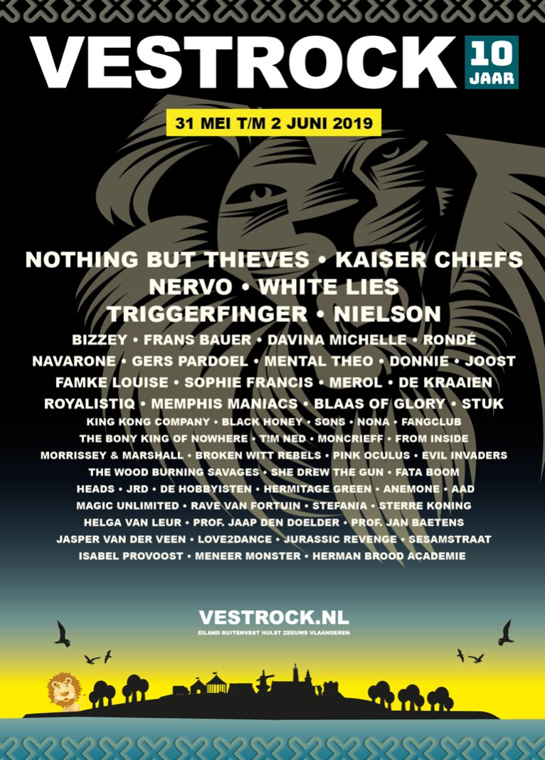 Vestrock 2019 programma compleet met 27 laatste namen, o.a. NERVO en Nielson