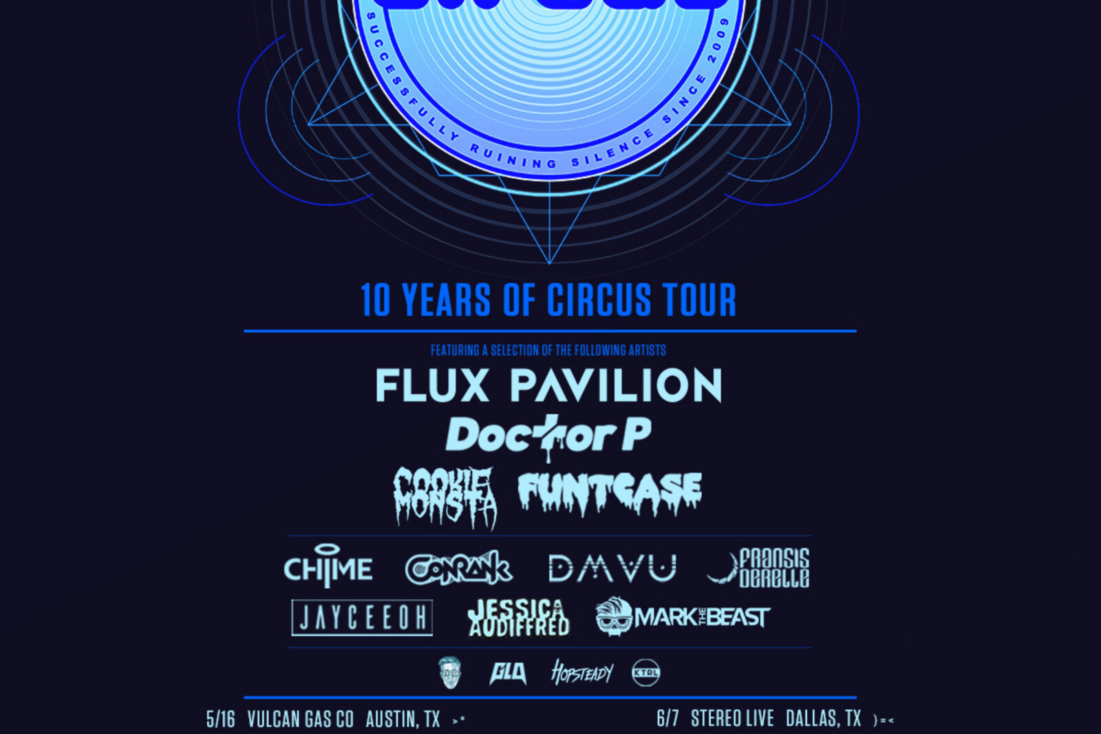 Circus Records announces massive 10 Years of Circus tour
