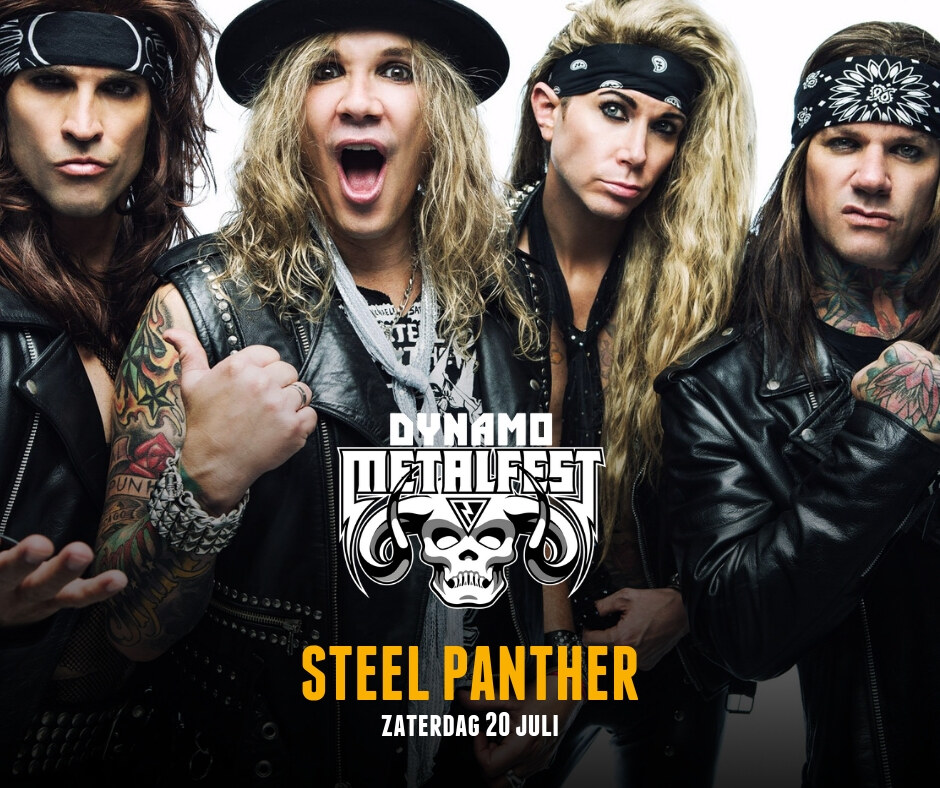 Steel Panther toegevoegd aan line-up Dynamo Metalfest.