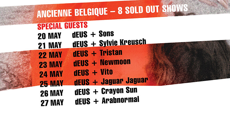 Alle 8 de Rewind concerten van dEUS zijn uitverkocht