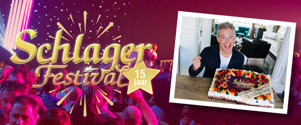 Het Schlagerfestival verrast Christoff met grote verjaardagstaart