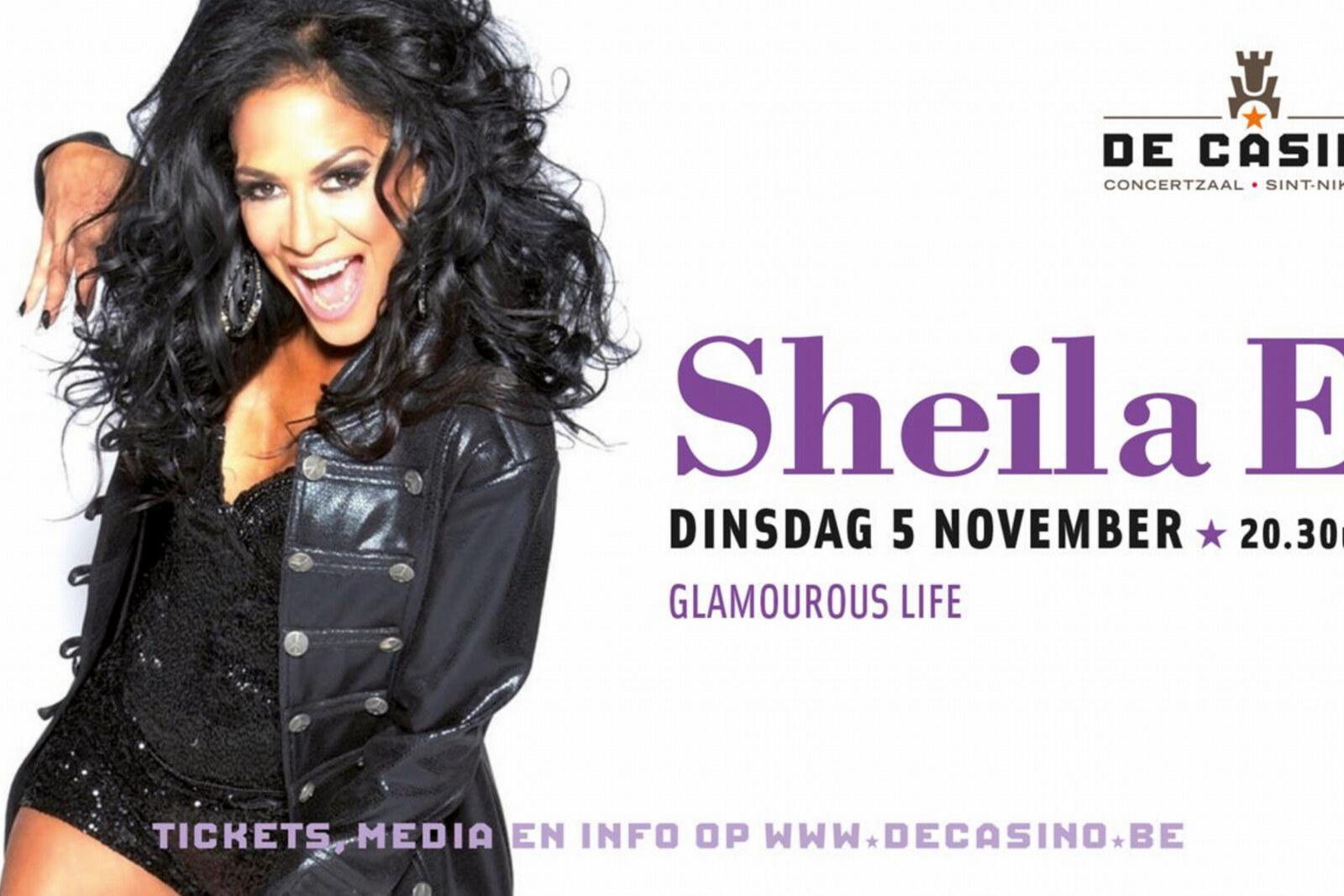 Sheila E komt naar De  Casino