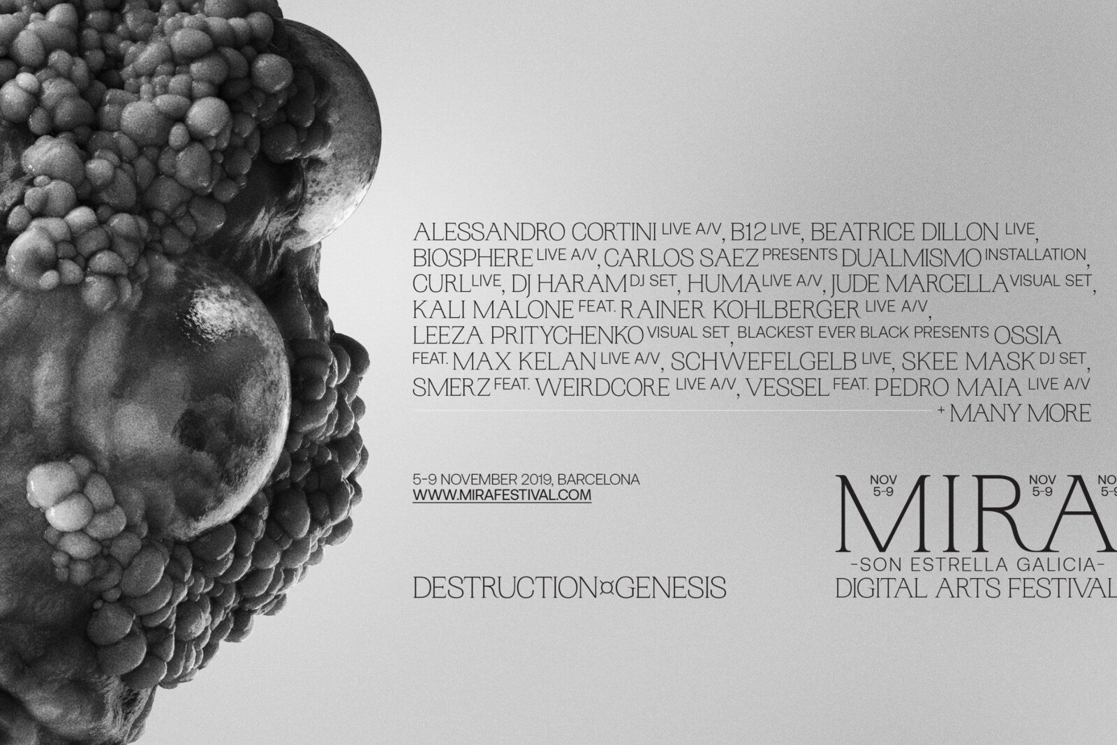  festival MIRA ¤ SON Estrella Galicia announce the first wave of their Barcelona line up taking place from 5-9th November 2019