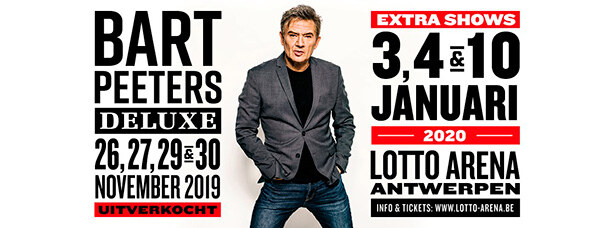 Extra Lotto Arena voor Bart Peeters Deluxe
