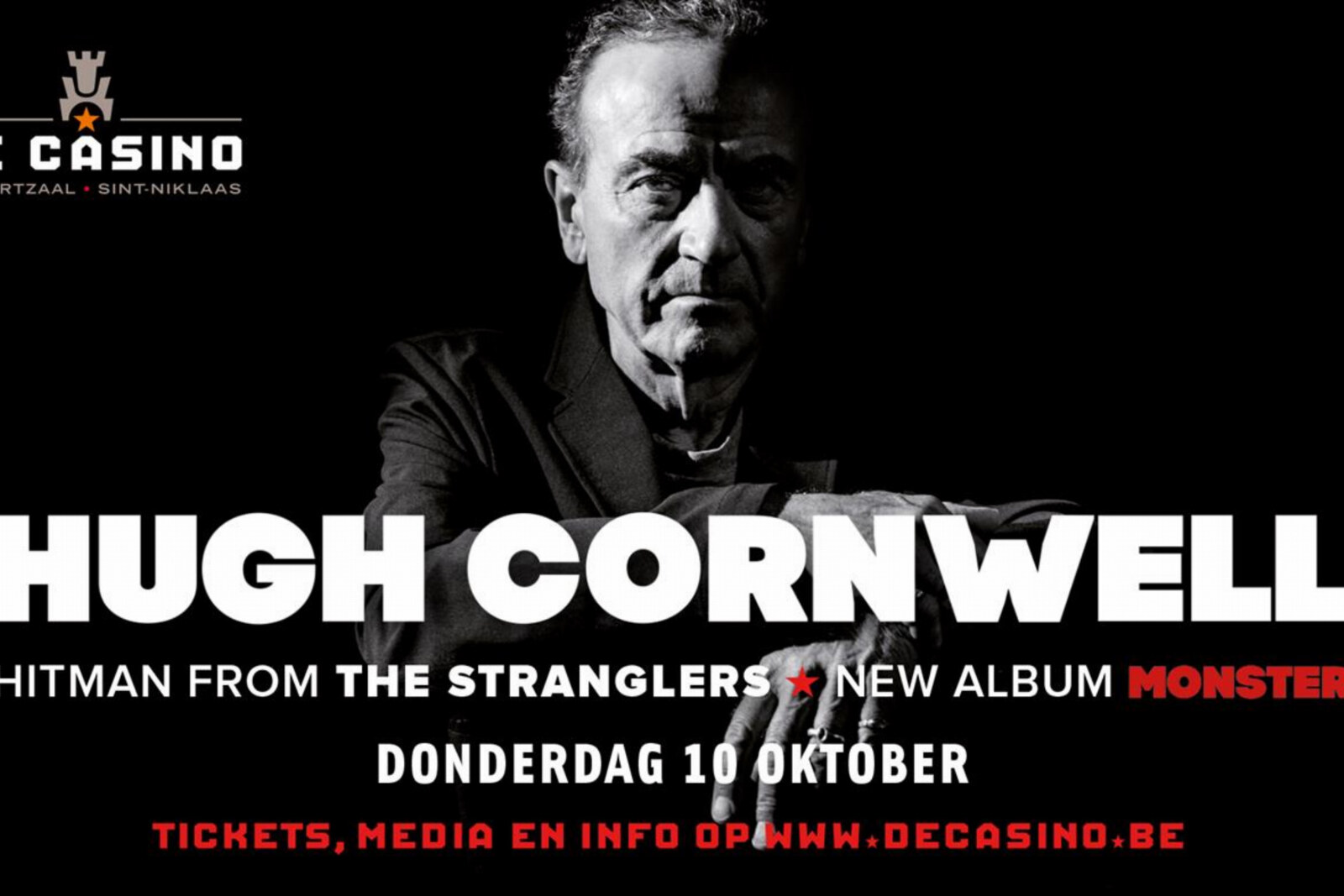 Hugh Cornwell komt naar de Casino