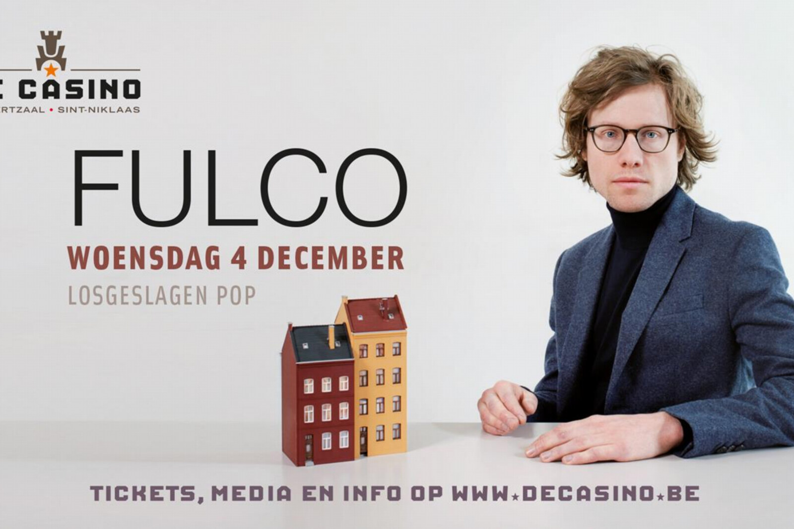 Fulco komt op 4 december in De Casino
