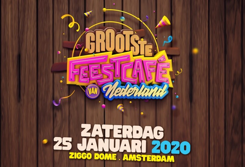 Eerste editie van Grootste Feestcafé van Nederland op 25 januari in Ziggo Dome