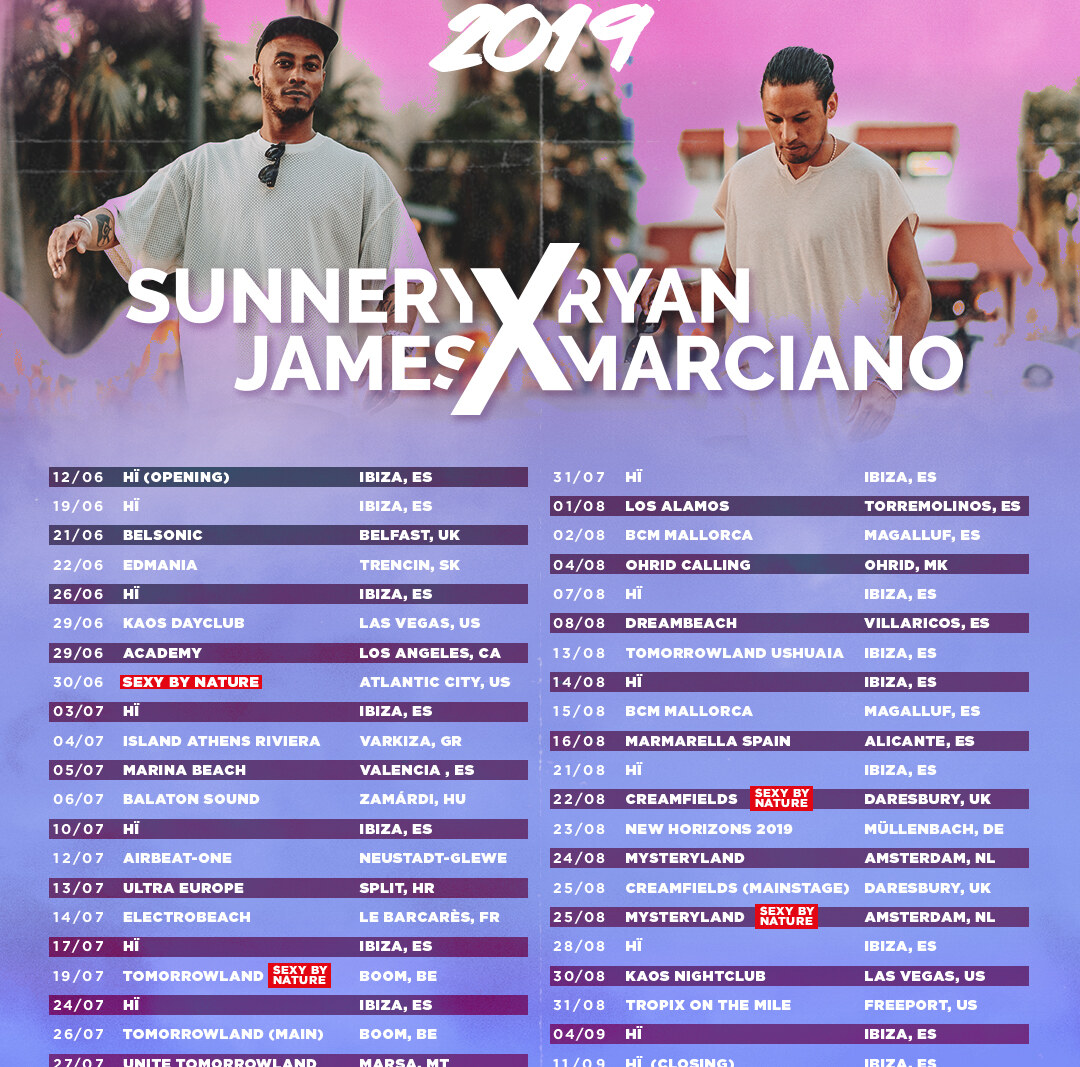 Sunnery James & Ryan Marciano release new Ibiza anthem 'Love, Dance & Feel'