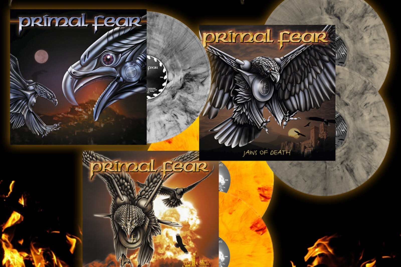 Primal Fear- marbled vinyl (re-)issues of first three studio albums out now!