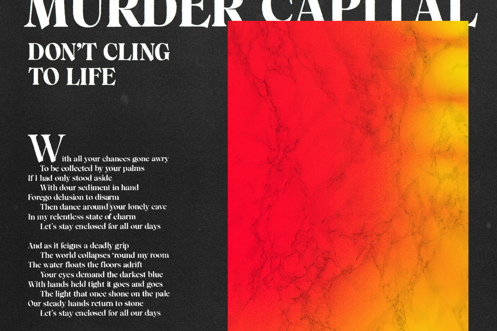 The Murder Capital release new single Don't cling To life