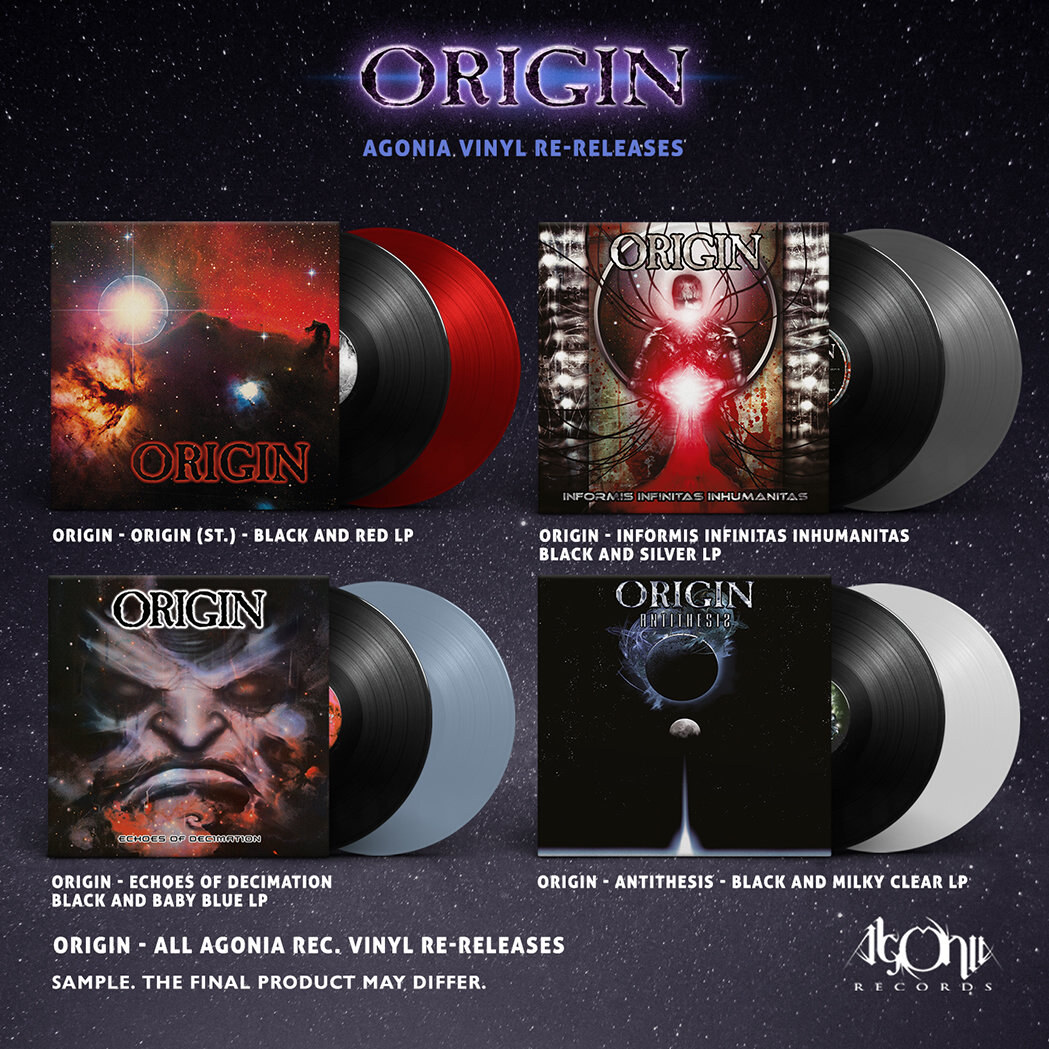 Origin to re-release first four albums on vinyl