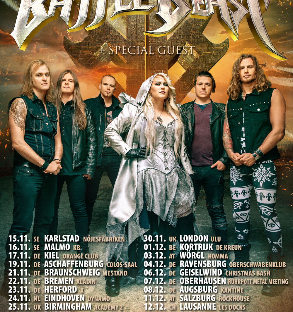 Battle Beast confirmed as special guests to HAMMERFALL for their "World Dominion Tour 2020"!