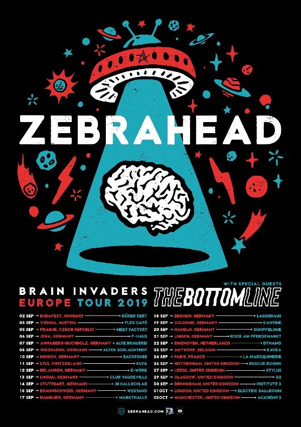 The Bottom Line Announce European Tour Supporting Zebrahead
