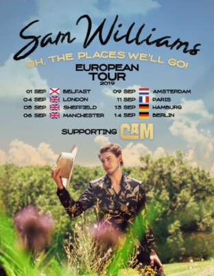 Sam Williams to support Cam's European tour this September