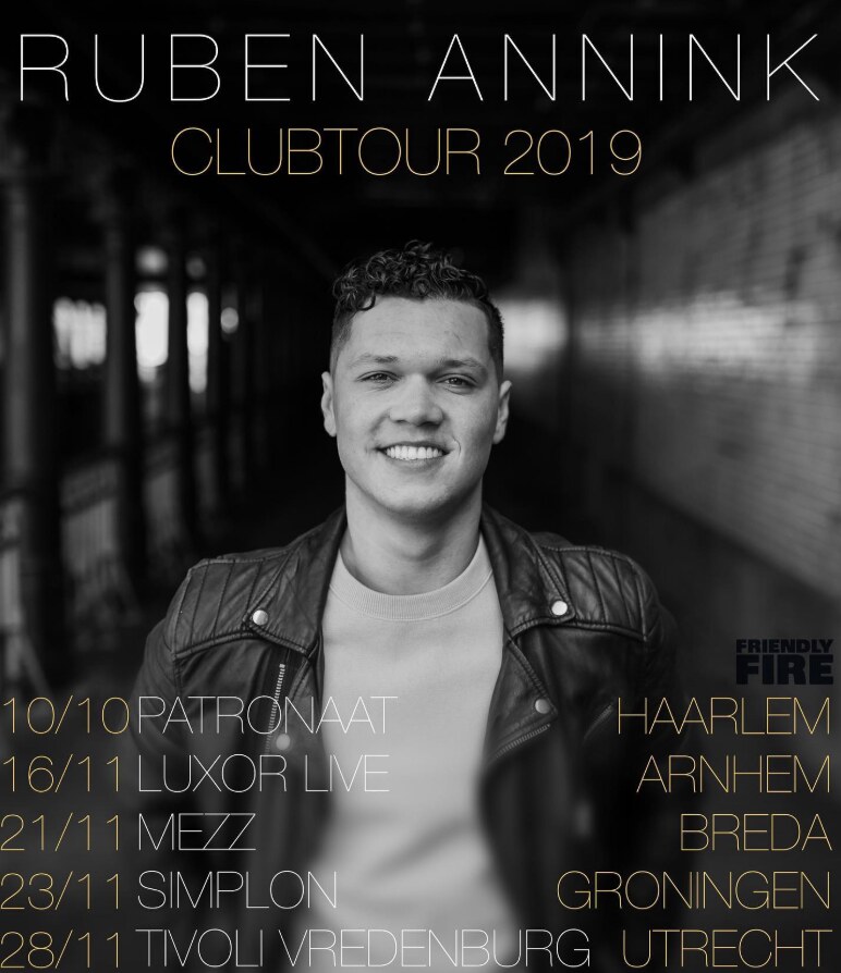 Ruben Annink kondigt clubtour aan