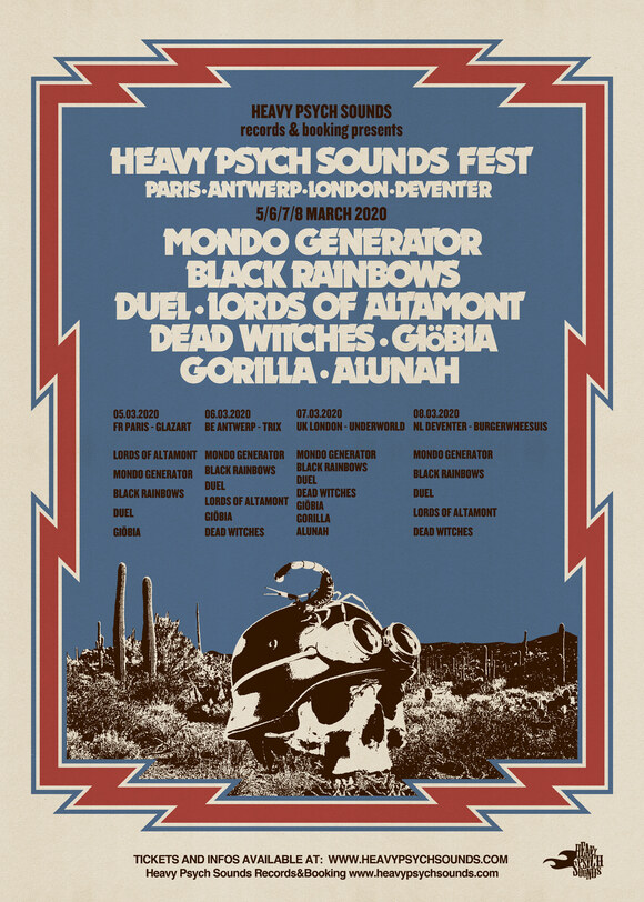 Heavy Psych Sounds Fest  takeover more European cities in 2020!