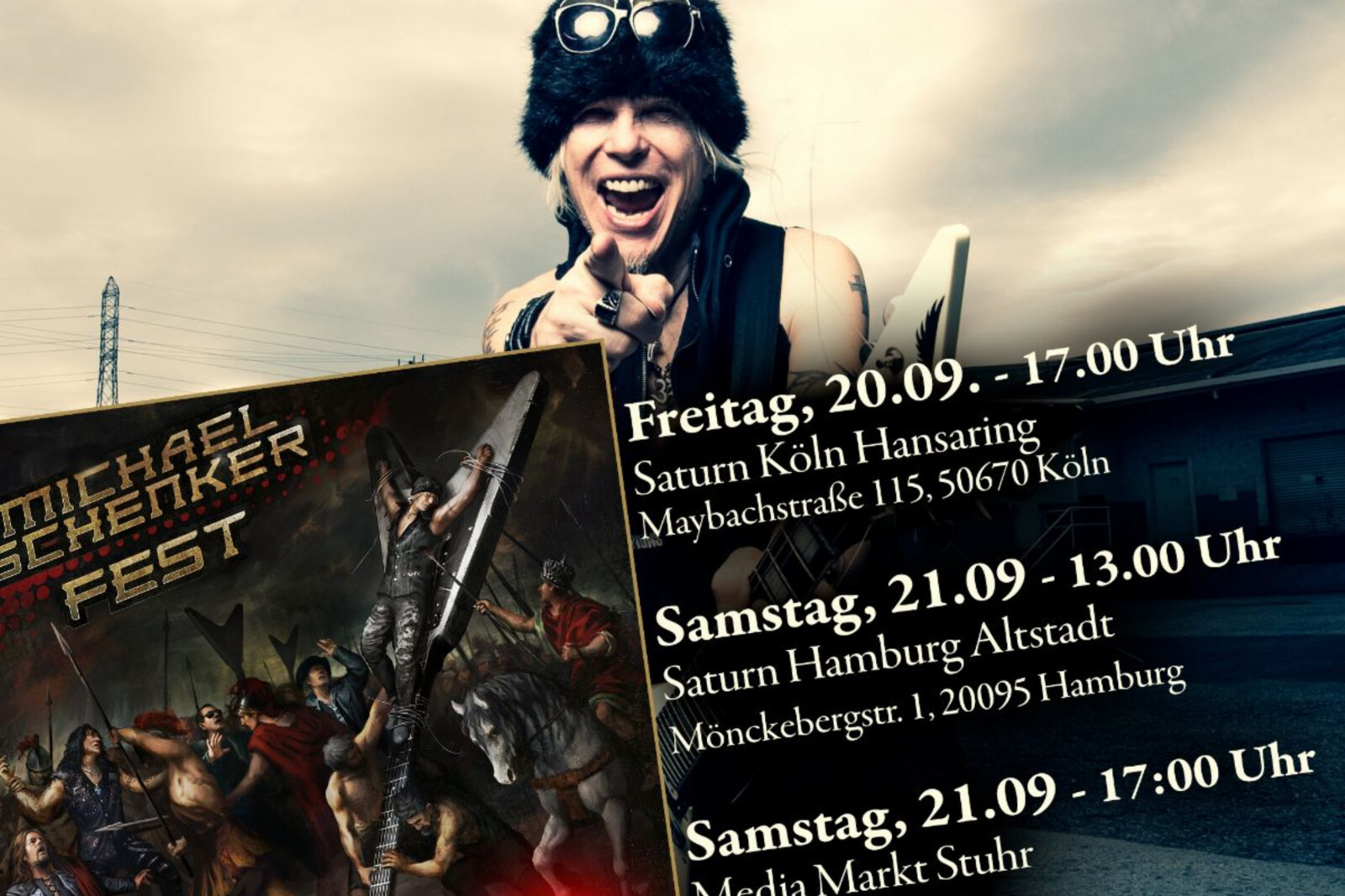 Michael Schenker Fest announce three exclusive signing sessions in Germany
