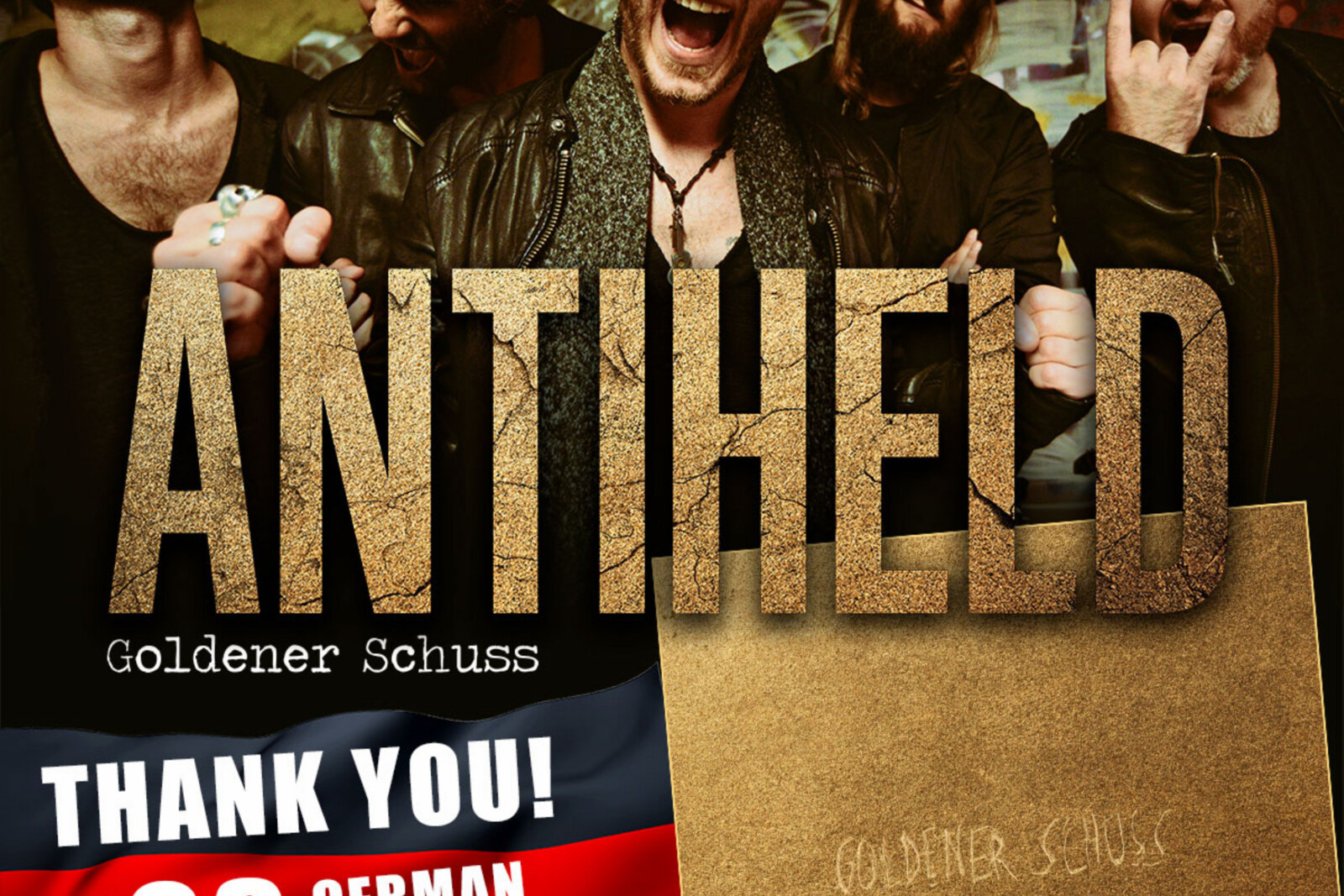 Antiheld »Goldener Schuss« auf Platz #63 in den Offiziellen Deutschen Album Charts!