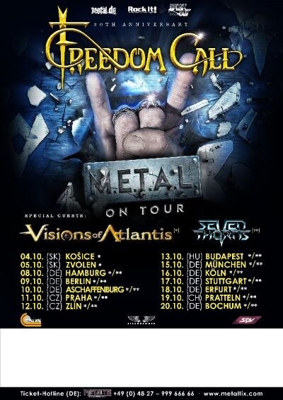 Visions of Atlantis Wanderers enters the charts worldwide! - European Tour Kicks Off on October 4th!